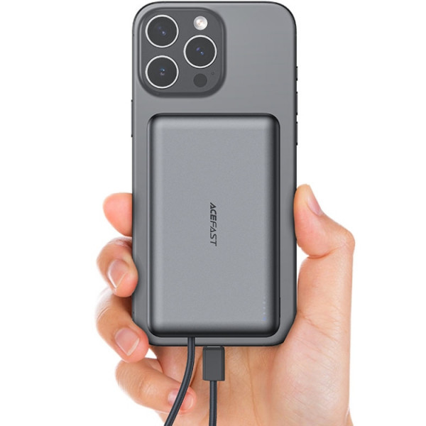 УМБ Acefast Magnetic Wireless 10000mAh 22.5W PD,QC 3.0 USB-C In/Out, QI 15W M18 Black