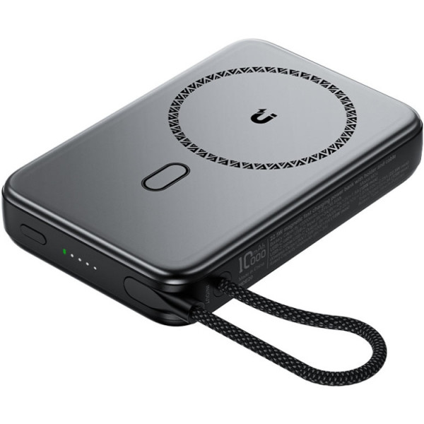 УМБ Acefast Magnetic Wireless 10000mAh 22.5W PD,QC 3.0 USB-C In/Out, QI 15W M24 Metal Gray