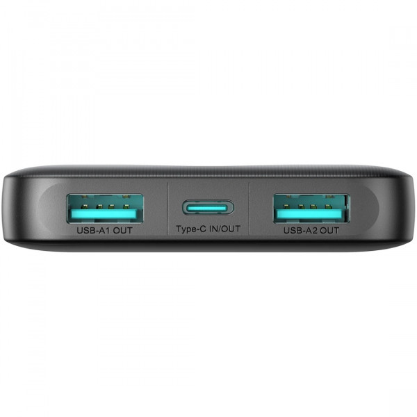 УМБ Joyroom JR-PBF12 10000mAh 22.5W QC, 2xUSB-A, USB-C In/Out Black