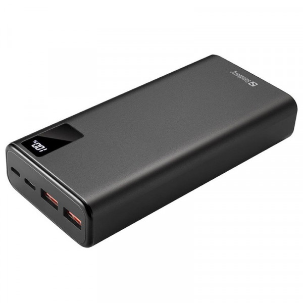 УМБ Sandberg 20000mAh 20W 3A PD,QC3.0, 2xUSB, Type-C OUT