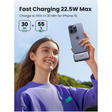 УМБ Ugreen 5000mAh 22,5W USB-C In/Out, with build-in Type-C connector (PB503) сірий