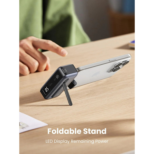 УМБ Ugreen 5000mAh 22,5W USB-C In/Out, with build-in Type-C connector (PB503) сірий