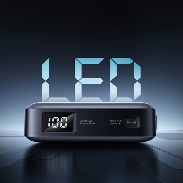 УМБ Ugreen 5000mAh 22,5W USB-C In/Out, with build-in Type-C connector (PB503) сірий