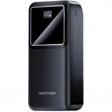 УМБ Vention 30000mAh 22.5W PD,QC3.0, Micro-USB,USB-C,2xUSB-A,LED Display, Black