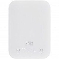 Ваги кухонні Adler AD 3181 white електронні/ 10кг/ г; кг, фунт/ 2хААА/ автовимкнення/ скло