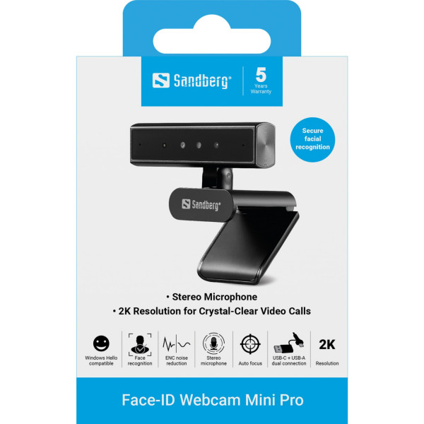 Веб-камера Sandberg Face-ID Webcam Mini Pro