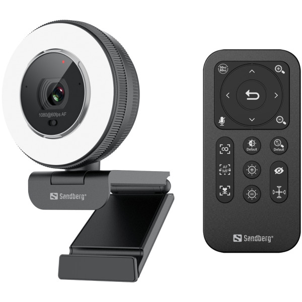 Веб-камера Sandberg Streamer USB Webcam Pro Elite Full HD, Remote control, USB-A/USB-C connection