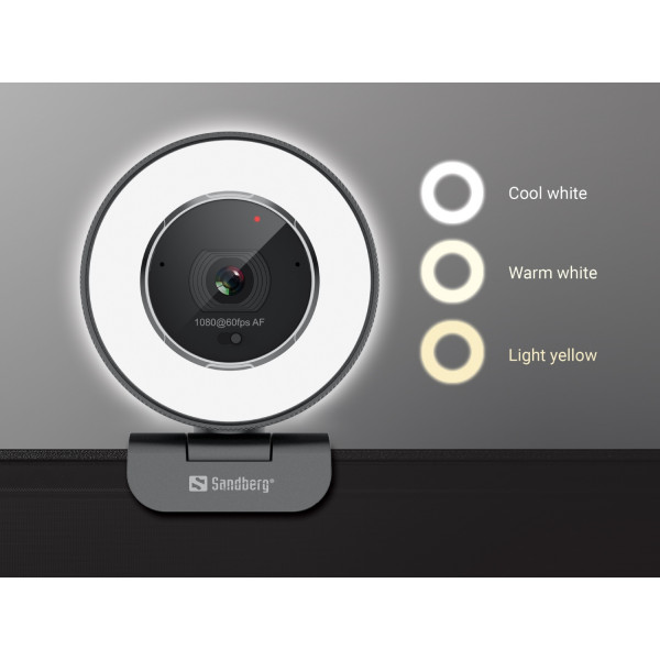 Веб-камера Sandberg Streamer USB Webcam Pro Elite Full HD, Remote control, USB-A/USB-C connection