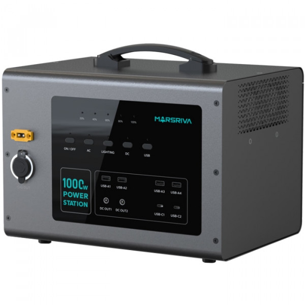 Зарядна станція Marsriva MP10 1000Вт (1008Вт/г) LiFePo4, PD 60Вт