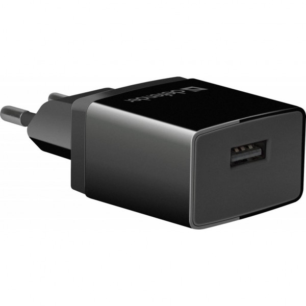 Зарядний пристрій 1xUSB 11W 2.1А EPA-10 чорний пакет Defender