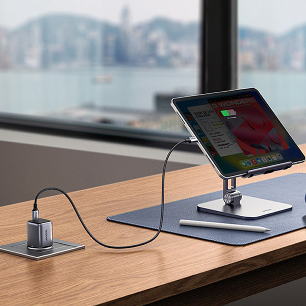 Зарядний пристрій 1xUSB 30W (USB-C) Gan PD Nexode Mini Сірий CD319 Ugreen