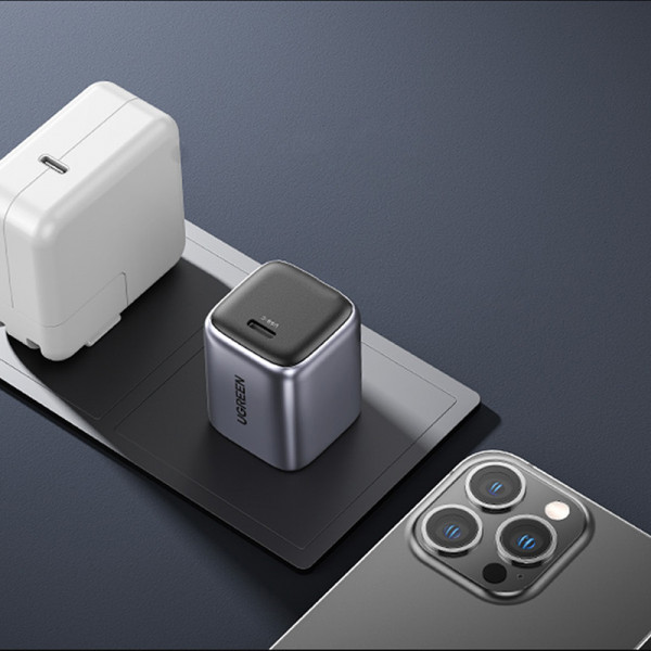Зарядний пристрій 1xUSB 30W (USB-C) Gan PD Nexode Mini Сірий CD319 Ugreen