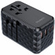 Зарядний пристрій 4xUSB 100W PD (2хUSB-C+2хUSB-A) TRAVEL Universal сharger diamond чорний Choe
