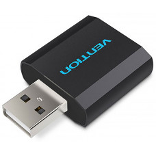 Звукова карта USB AUX jack, 2*TRS (Mic + Ear) Metal Vention