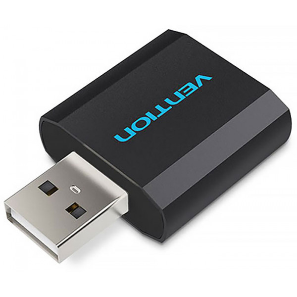 Звукова карта USB AUX jack, 2*TRS (Mic + Ear) Metal Vention