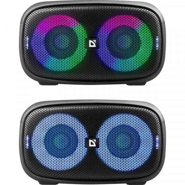 Акустична система 1.0 Defender Q5 20 Вт Bluetooth/FM/USB/TF/IPX5, LED, чорна