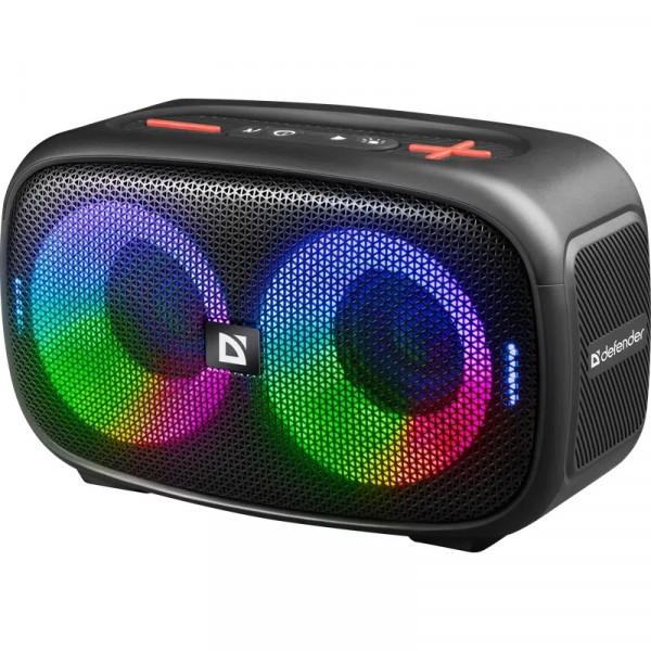 Акустична система 1.0 Defender Q5 20 Вт Bluetooth/FM/USB/TF/IPX5, LED, чорна