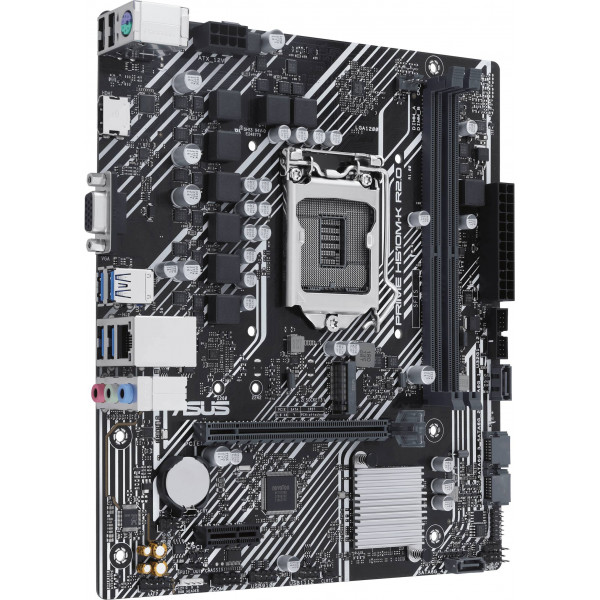 ASUS PRIME H510M-K R2.0 (1200/H470, 2*DDR4, 1xPCIex16, HDMI/VGA, 4xSATAІІІ, M.2, GLan, 7.1ch, mATX)