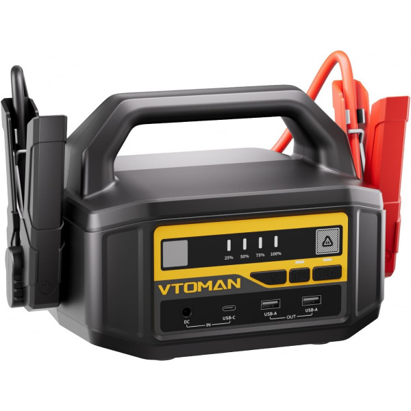 Автомобільний Jump Starter V-Truck 6000A, 12V/24V, 36400mAh, 145Вт, 133.59 Вт/год Vtoman