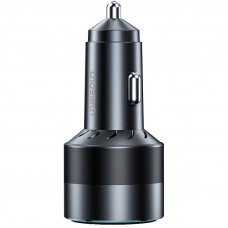 Автозарядка 2xUSB 63W (USB-C+USB-A) PD45W+QC3.018W чорна Choetech