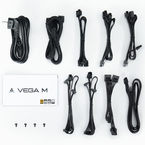 БЖ 750W Chieftec VEGA M PPG-750-C ATX 3.1 135mm, 80+ Gold, Fully modular, Retail