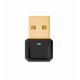 Bluetooth USB adapter 5.0, чорний, RTL