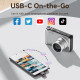 Card Reader USB 2.0 Type-C, 1-слот microSD, OTG 512 Гб, Aluminum Alloy, сірий Vention