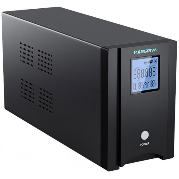 ДБЖ Marsriva MR-UF1000P-H, 1000ВА/800Вт, чиста синусоїда змінного струму, без АКБ, 24B