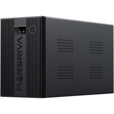 ДБЖ Marsriva MR-UF1250, 1250ВА/750Вт, Line-Interactive, LED version, 3хSchuko, 2*12V/9Ah