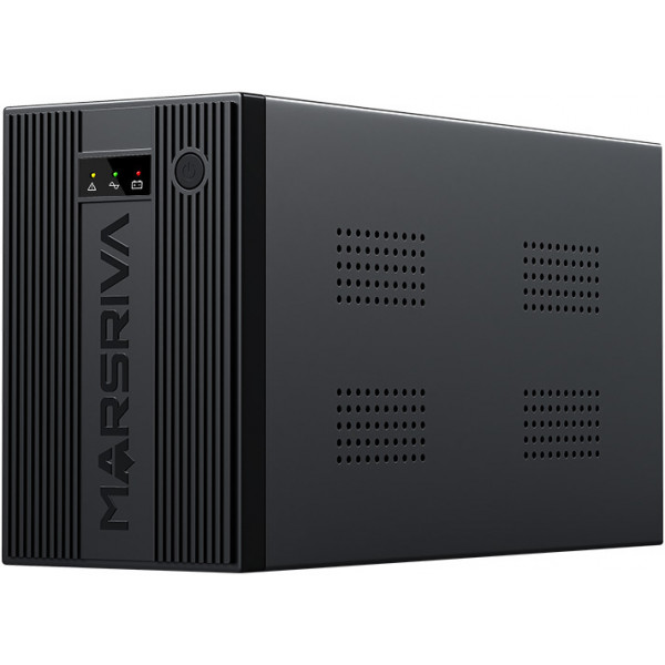 ДБЖ Marsriva MR-UF1250, 1250ВА/750Вт, Line-Interactive, LED version, 3хSchuko, 2*12V/9Ah