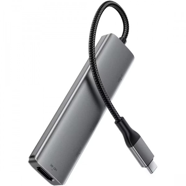 Док-станція USB3.0 Type-C -> HDMI4K/3xUSB-A 3.0/USB-C PD 90W Hub 5-in-1 J16 Acefast