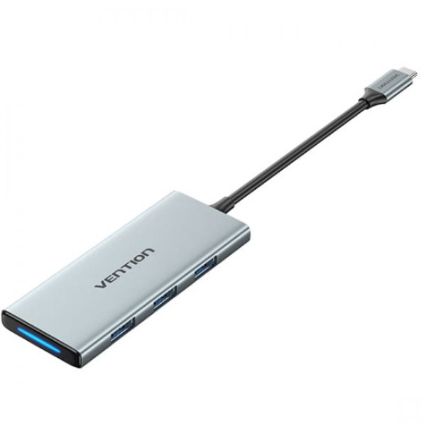 Док-станція USB3.1 Type-C -> HDMI 4K30Hz/USB 3.0x3/SD/TF/PD 100W 7-in-1 Vention