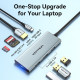 Док-станція USB3.1 Type-C -> HDMI 4K30Hz/USB 3.0x3/SD/TF/PD 100W 7-in-1 Vention