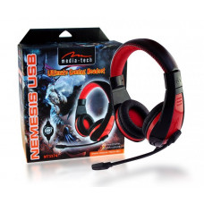 Гарнітура Media-Tech NEMESIS USB, Black-Red