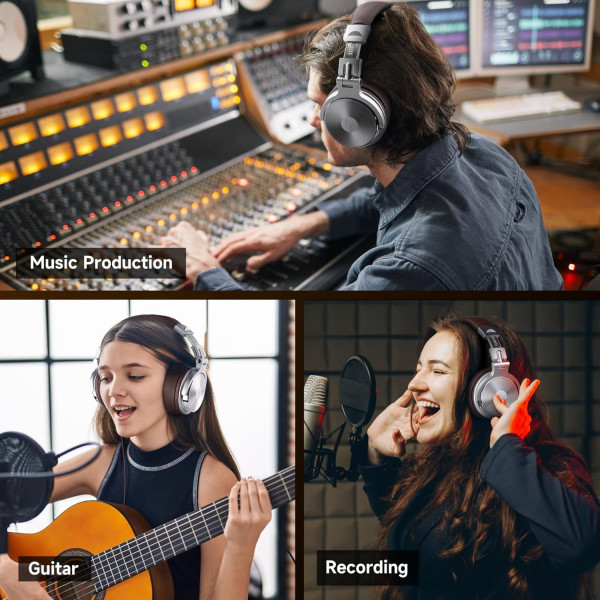 Гарнітура OneOdio Pro 30, 3,5мм/6,35мм, Silver