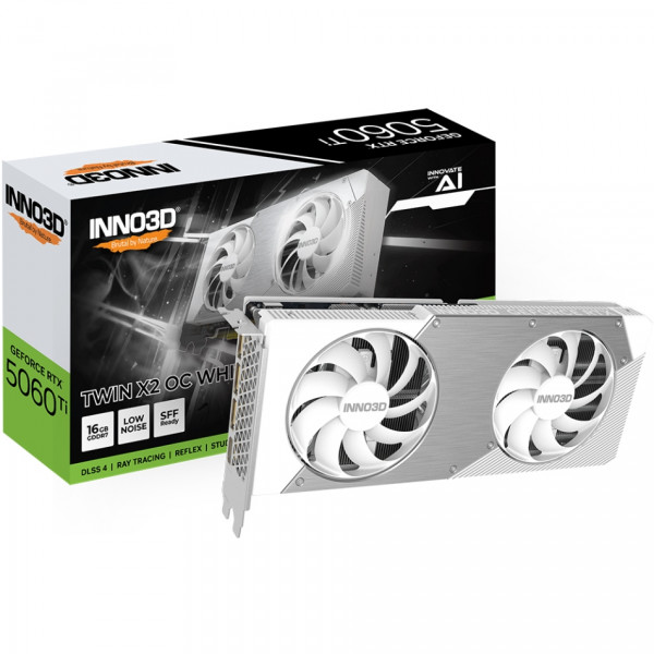GeForce RTX5060 Ti Inno3D TWIN X2 OC WHITE, 16GB GDDR7, 128bit, PCI Express 5.0