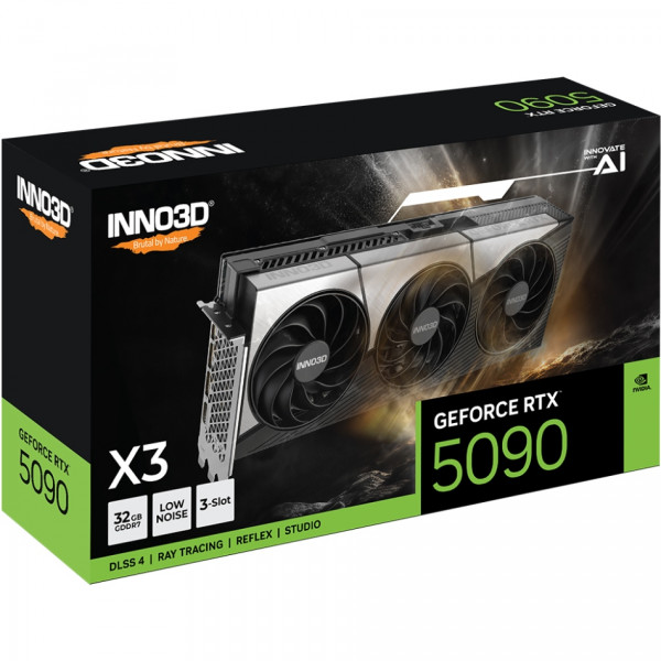 GeForce RTX5090 Inno3D X3, 32GB GDDR7, 512bit, PCI Express 5.0