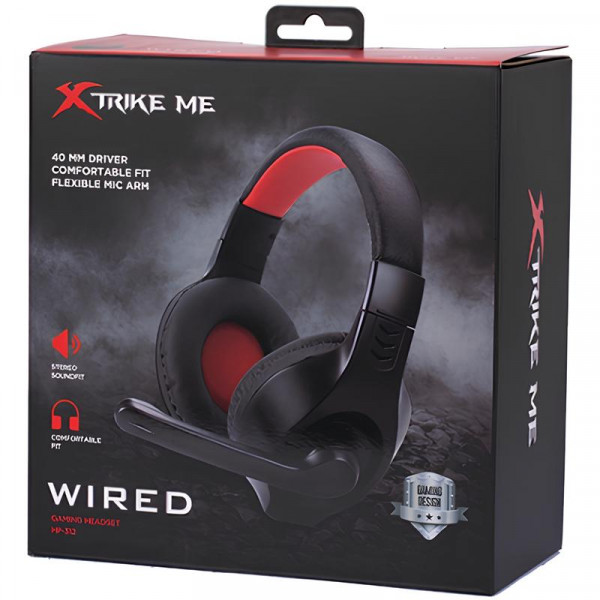 Ігрова гарнітура Xtrike ME HP-312, 2x3.5мм, XBOX/PS/PC чорно-червона