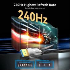 Кабель DisplayPort M - M 1.5м,V2.1, 16K 30 Гц, обплетення, чорний Vention