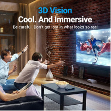Кабель HDMI M - M, 2.0м, V2.1, 8K 60Гц обплетення, чорний Vention