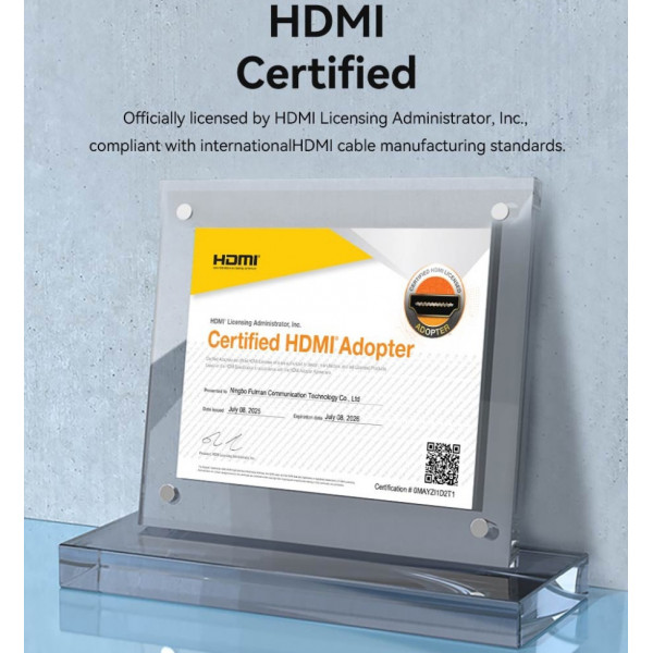 Кабель HDMI M - M, 50.0 м, V2.0, Optical 4K 60Гц Black Zinc Alloy Vention