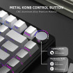 Клавіатура ігрова механічна Attack Shark X85 82кл. RGB,Wireless, White Jade перемикачі Moonlit Night