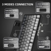 Клавіатура ігрова механічна Attack Shark X85 82кл. RGB,Wireless, White Jade перемикачі Moonlit Night