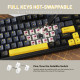 Клавіатура ігрова механічна Attack Shark X98 102кл. RGB, Wireless, Star Black
