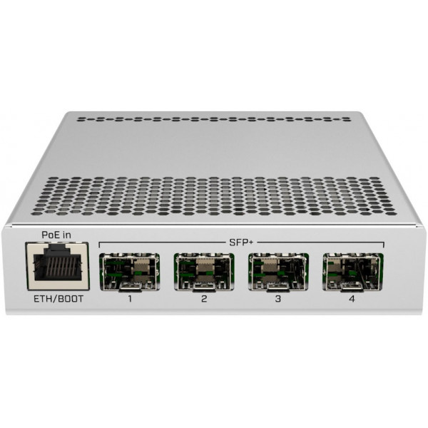 Комутатор Mikrotik CRS305-1G-4S+IN, 4x SFP+ ports, 1x Gigabit Ethernet, metallic enclosure