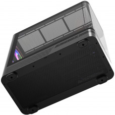 Корпус Modecom VOLCANO AQ200 ARGB MIDI FRONT LCD, 4x120mm fans BLACK без БЖ ATX