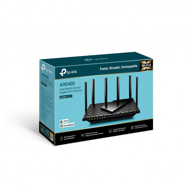 Маршрутизатор TP-LINK Archer AX73 AX5400 4xGE LAN 1xGE WAN USB 3.0 MU-MIMO OFDMA