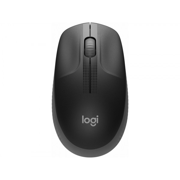 Мишка Logitech M190 бездротова, Full size, Charcoal