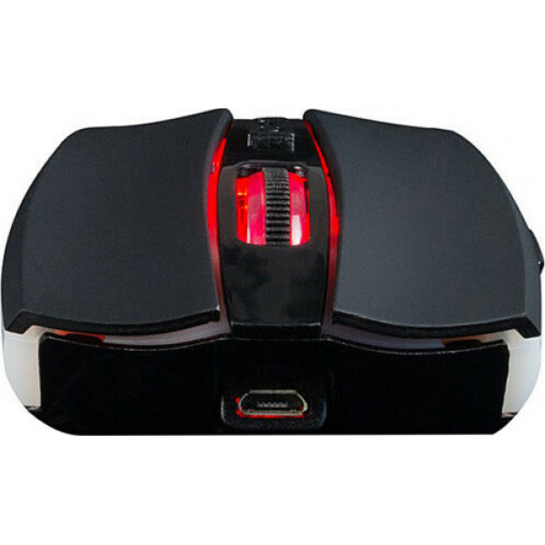 Мишка Modecom MC-WRM1, бездротова, зарядка, 3кн., 1600dpi, чорна
