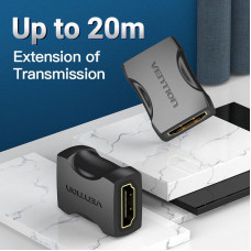 Перехідник HDMI F -> HDMI F, 4K 60Гц PVC, чорний, Vention